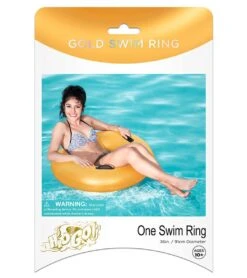 Gold Inflatable Swim 36" Tube With Handles -Swim Equip 5666896871592 multi 4a
