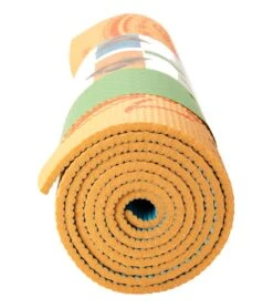 Gaiam Reversible Elephant Printed Yoga Mat 68" 6mm Extra Thick -Swim Equip 5668996448424 elephant 3a