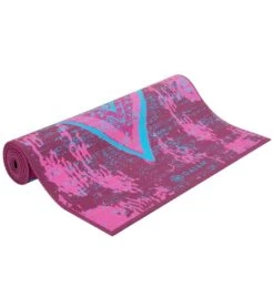 Gaiam Reversible Be Free Printed Yoga Mat 68" 6mm Extra Thick -Swim Equip 5668996743336 befree 3a
