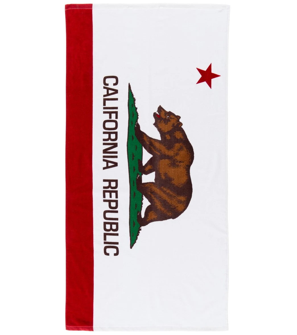 California Flag Beach Towel 1 California Flag Beach Towel