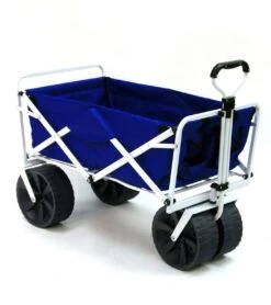 All-Terrain Heavy Duty Collapsible Beach Wagon -Swim Equip 5670557712552 bluewhite 4a