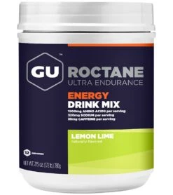 GU Roctane Energy Drink Mix (12 Serving Canister) -Swim Equip 5670656671912 lemonlime 1a