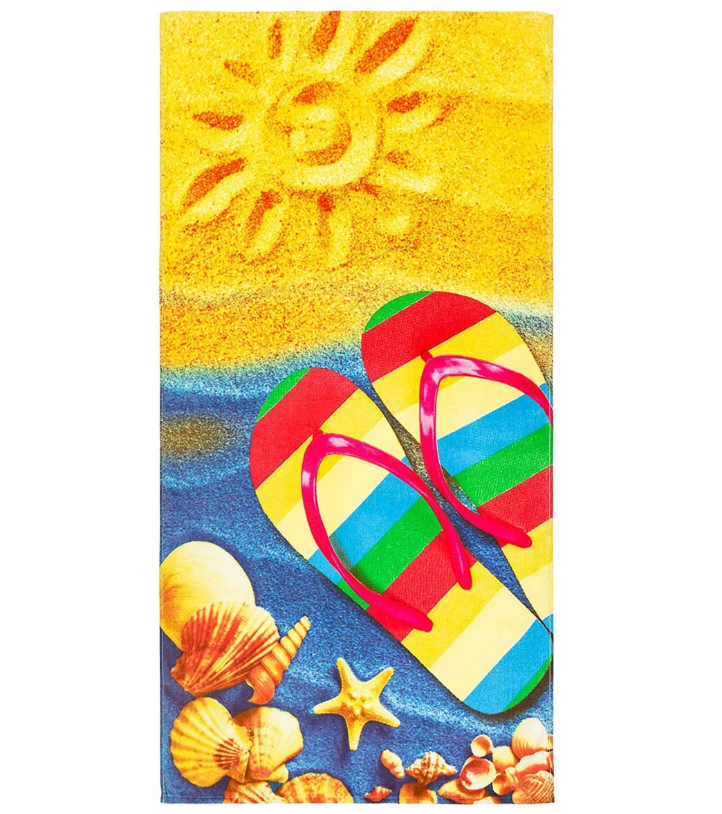 Dohler Sunny Beach Beach Towel 30" X 60" 1 Dohler Sunny Beach Beach Towel 30" X 60"