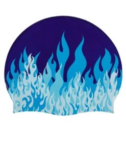 Fast Flames Silicone Swim Cap