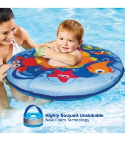 Self-Inflating Fabric Baby Boat With Canopy -Swim Equip 5677743603880 blue 5a