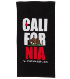 Sola 30" X 60" Black California Republic Towel