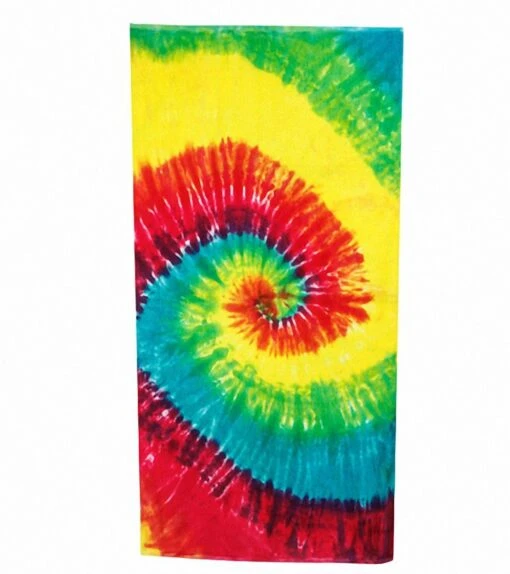 Terry Velour Tie Dye Beach Towel 30" X 60" -Swim Equip 5687699964072 2t