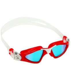 AQUASPHERE Kayenne Mirrored Lens Goggle -Swim Equip 6215489978536 bluemirroredlensredwhite 4a