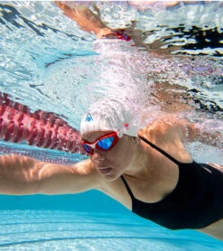 AQUASPHERE Kayenne Mirrored Lens Goggle -Swim Equip 6215489978536 bluemirroredlensredwhite 7a