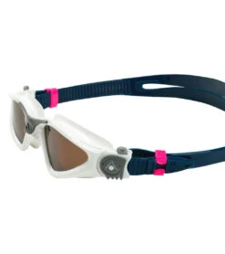 AQUASPHERE Kayenne Compact Fit Polarized Lens Goggle -Swim Equip 6215490240680 brownpolarizedwhitegrey 5a