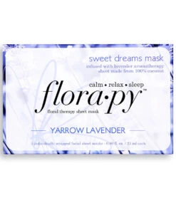 Sweet Dreams Aromatherapy Sheet Mask 5 Count, Yarrow Lavender
