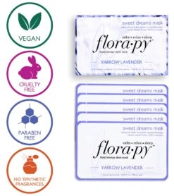 Sweet Dreams Aromatherapy Sheet Mask 5 Count, Yarrow Lavender 10 Sweet Dreams Aromatherapy Sheet Mask 5 Count, Yarrow Lavender -Swim Equip 6611789414568 5