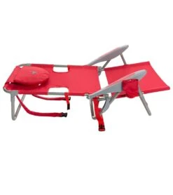Face Down Beach Chair W/ Backpack Straps -Swim Equip 6716806398120 red 3a