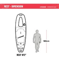 CRESSI Reef Window 10’2’’ Inflatable SUP Set -Swim Equip 6856349974696 bluewhite 7a