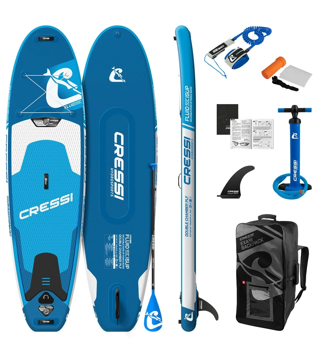 CRESSI Fluid All Round Dc 10'2'' Inflatable SUP Set 1 CRESSI Fluid All Round Dc 10'2'' Inflatable SUP Set