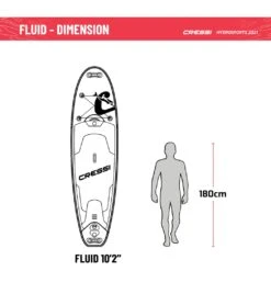 CRESSI Fluid All Round Dc 10'2'' Inflatable SUP Set 23 CRESSI Fluid All Round Dc 10'2'' Inflatable SUP Set -Swim Equip 6856351121576 bluewhite 9a