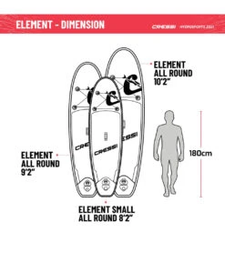 CRESSI Element All Around 9'2 Inflatable SUP Set -Swim Equip 6856351973544 pinkwhite 9a