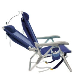 Backpack Beach Chair -Swim Equip 6948603429032 nauticalblue 3a