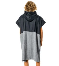 Rip Curl Men's Viral Anti-Series Hood Towel -Swim Equip 7319696015528 blackgrey 3a