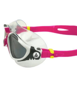 AQUASPHERE Vista Swim Mask Smoke -Swim Equip 7473588207784 smokelenswhitewithraspberrystrap 5a